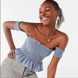 UO Off the shoulder crop top